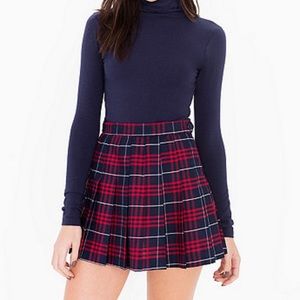 American Apparel Plaid Tennis Skirt